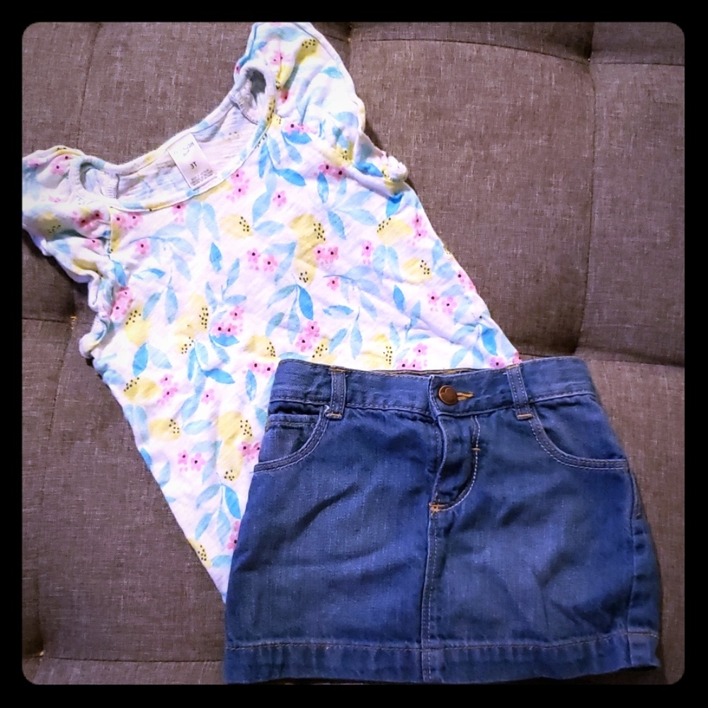 🍋Lemon Tree Tee & Skirt